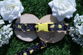 Black Lemon Dog Collar (Optional Matching Lead Set)