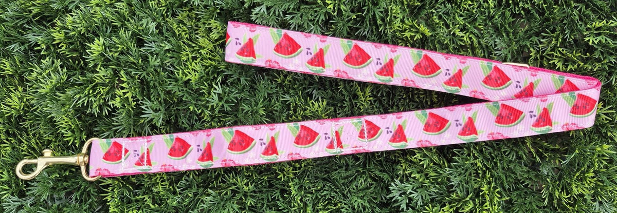 Pink Watermelon Dog Collar (Optional Matching Lead Set)